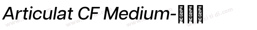 Articulat CF Medium字体转换